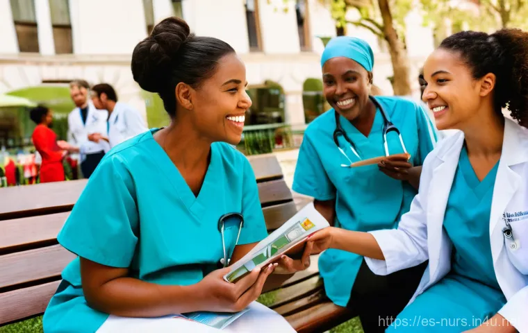 코로나19 및 감염병 대응 간호 - **Prompt:** A dynamic, wide shot capturing a diverse group of male and female nurses, dressed in cle...